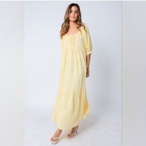 Worth Collective Babydoll Dress in Yellow